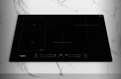 PC-Doc.ro Plita incorporabila Plita cu inductie Whirlpool SMC 774 F/BT/IXL | 77cm, 4 zone, FlexiSide, Touch Slider, 6th Sense, 77x51x5.2cm