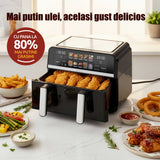 Air Fryer Samus AF9BIG-S2500DW | 2500W, 9L, 10 Programe, Negru
