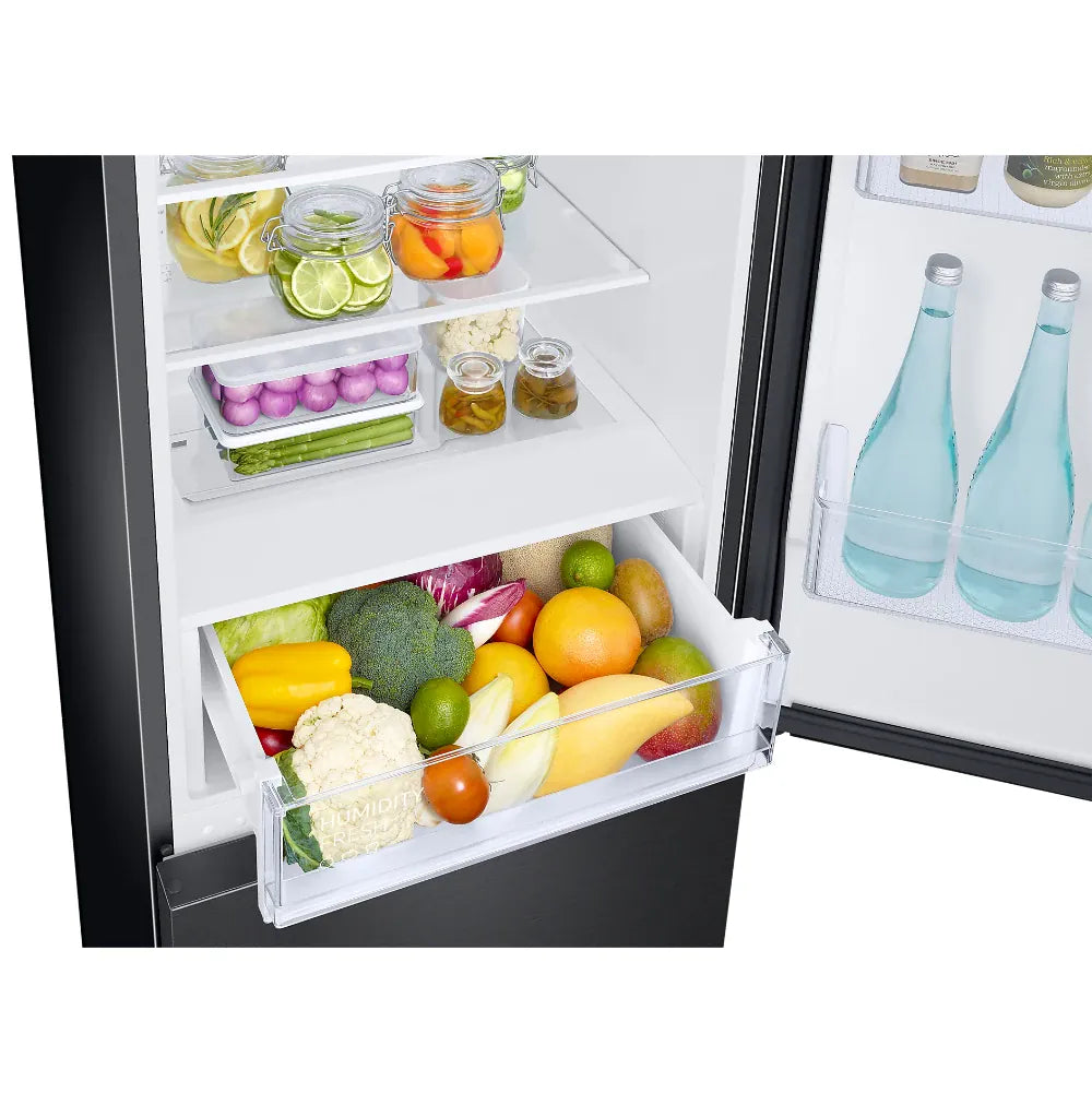Samsung Combina frigorifica Samsung, 344l, Clasa E, NoFrost, Motor Digital Inverter, SpaceMax, All Around Cooling, negru