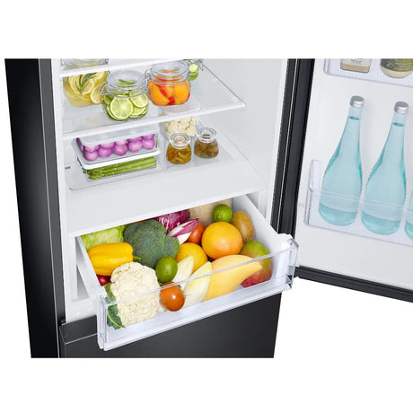 Samsung Combina frigorifica Samsung, 344l, Clasa E, NoFrost, Motor Digital Inverter, SpaceMax, All Around Cooling, negru
