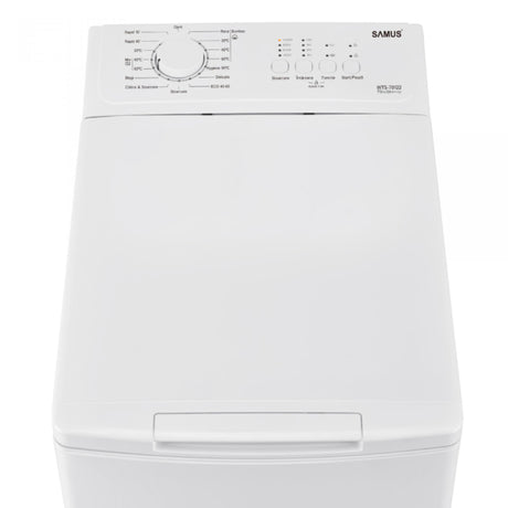 Samus Accesorii electrice Masina de spalat rufe cu incarcare verticala Samus WTS-70122, 7 Kg, 1200 RPM, Clasa C, 15 Programe, Alb