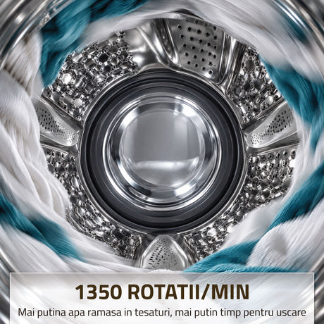 Masina de Spalat Rufe Samus WSADI-10149DS | 10kg, 1400RPM, Clasa A, 60x54x85cm