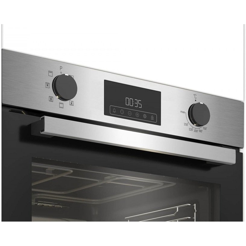 Cuptor electric Arctic, 71l, Clasa A, 6 functii, Timer, Touch control, Grill, AeroCooking, Aqua Drop Clean - autocuratare catalitica, Display, Inox
