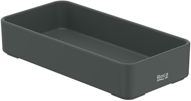 Roca Recipient accesorii Roca, Gama Onda, pe blat, 75x151x30, plastic, highland green, verde