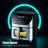 Samus Air Fryer Air Fryer Samus AF8-S1700DW | 1700W, 8L, 12 Programe, Inox/Negru