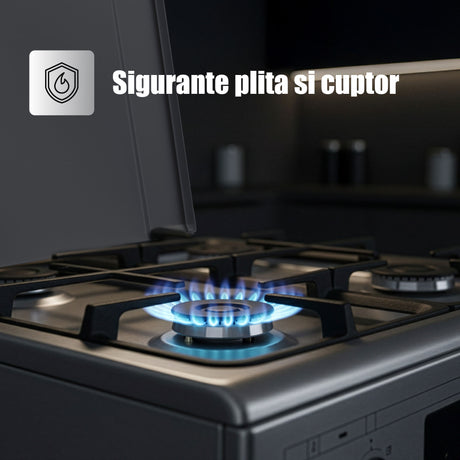 Aragaz Samus SM663AENS1 INOX | 56L, Inox, Inox, 59.8x61x83cm