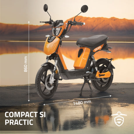 Trotineta Electrica Samus Chicago-18T800-48V26-Orange | 48V, 800W, 26Ah, Portocaliu