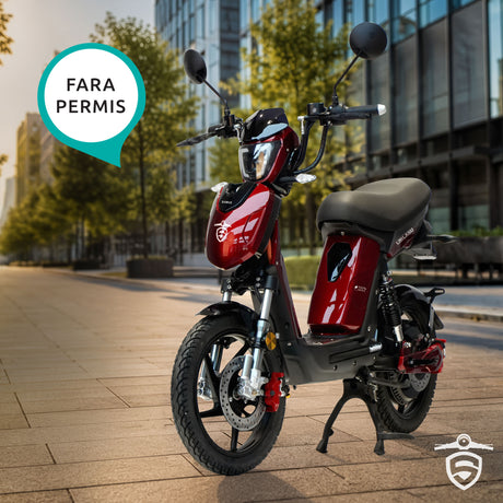 Trotineta Electrica Samus Chicago-18T800-48V26-Red | 48V, 800W, Autonomie 26km, Rosu