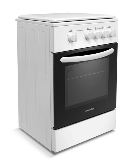 NobeLTek Cooking Aragaz Aragaz Nobeltek NLT 5551A/G1 | 50x50cm, Plita Gaz, Cuptor Gaz, GPL/GN, Alb, 50x54x87cm