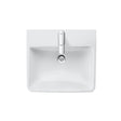 Duravit Lavoar Duravit, WB/FWB 550 mm Duravit No.1 white, w.OF,W.TP,1 TH,underneath glazed, montare pe perete, cu preaplin, gaura pt baterie, smalt pe interior, alb