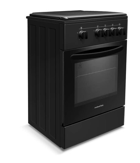 NobeLTek Cooking Aragaz Nobeltek, 50x50, plita gaz, cuptor gaz, siguranta plita si cuptor, echipat cu diuze GPL, diuze GN de schimb, capac tabla, negru