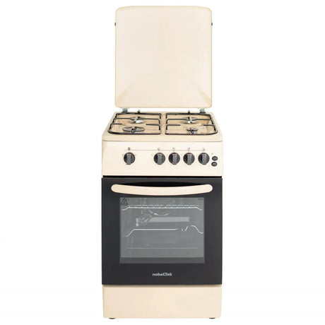 Nobeltek Aragaz Aragaz Nobeltek NLT 5603B/G1 | 50x60 cm, Gaz, Grill, Rotisor, Bej, 50x54x87cm