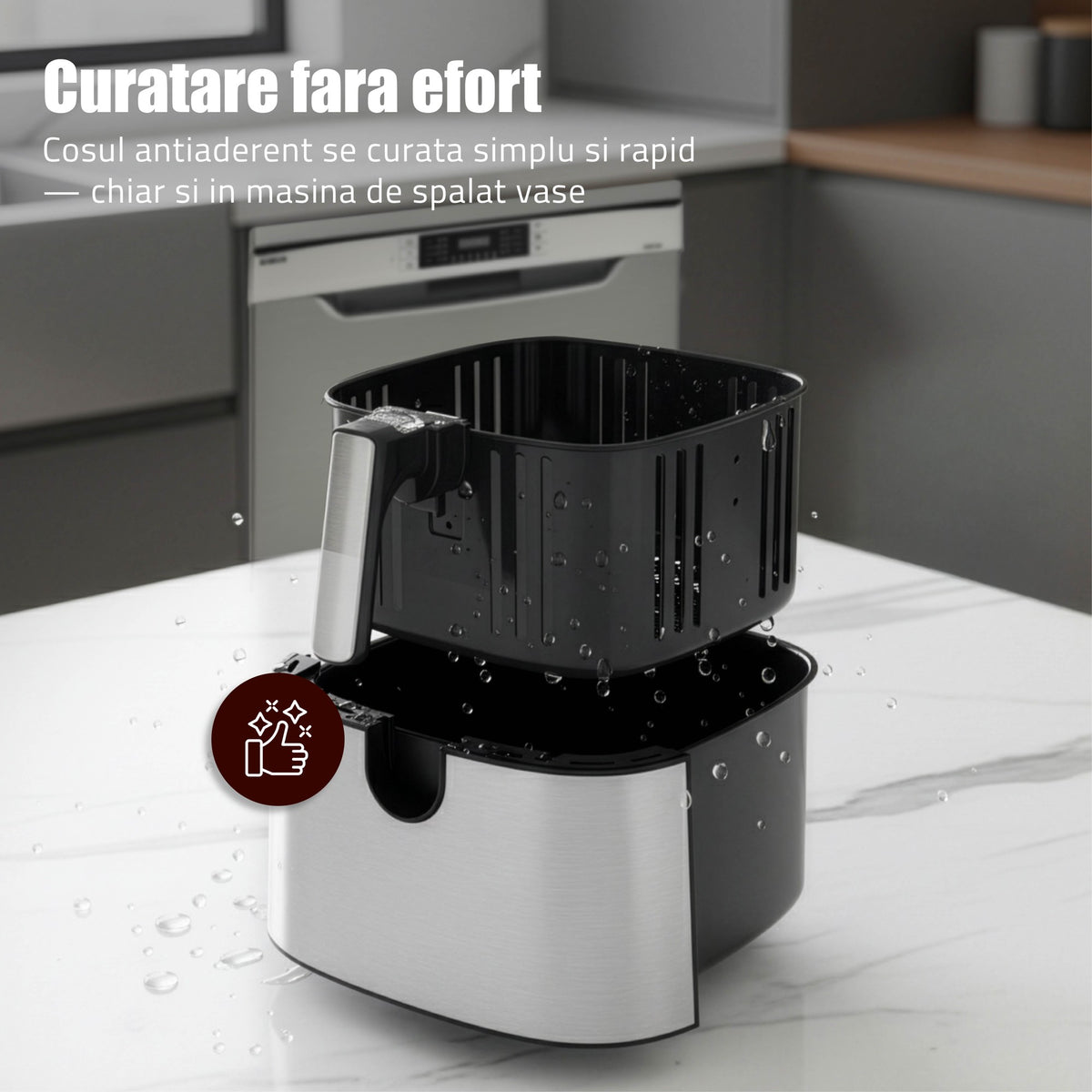 Air Fryer Samus AF8.5-S2000D | 2000W, 8.5L, Digital, Inox
