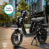Scuter electric Samus Chicago-18T800-48V26-Black | 48V, Motor 800W, 26Ah, Viteza max.: 25 Km/h,Negru