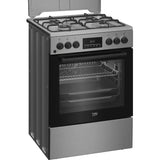 Beko Aragaz Aragaz Beko FBSM62320TXD | 4 Arzatoare, Cuptor Electric Multifunctional, Gatire 3D, SteamShine, 60x60x85cm