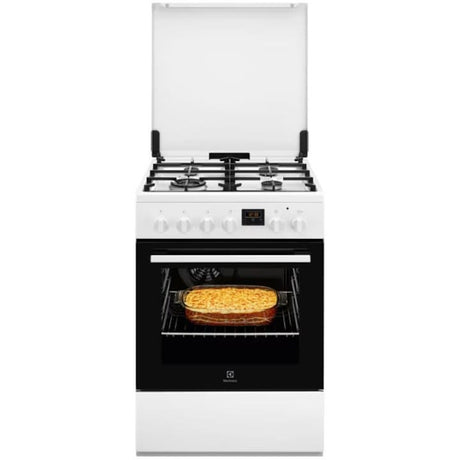 Electrolux Aragaz Aragaz Electrolux LKK664222W | mixt, SteamBake, 4 arzatoare, Gaz + Electric
