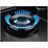 Electrolux Plita incorporabila Electrolux, Gaz, 4 zone de gatit, Aprindere electrica, Dispozitiv de siguranta, Arzator Wok, Gratare fonta, 60 cm, Negru