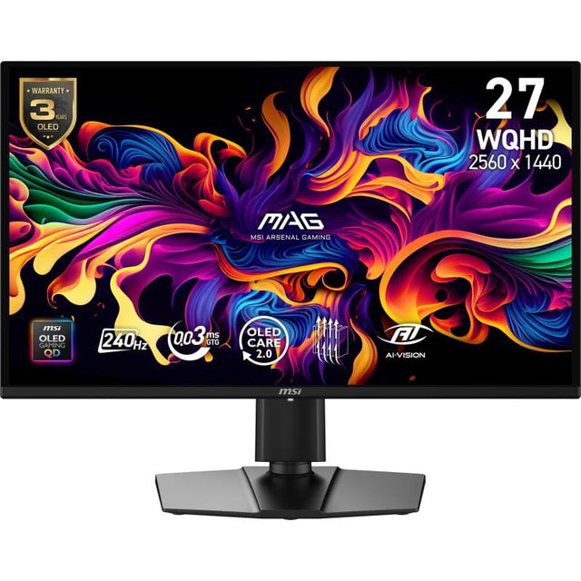 Monitor MSI MAG 274QP QD-OLED X24 | 26.5", QD-OLED, WQHD, 240Hz, Negru
