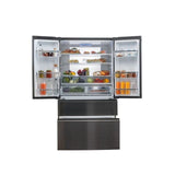 Combina frigorifica French Door Haier HB26FSNAAA | 750L, 4 usi, Total No Frost, Inverter, Clasa E, Negru