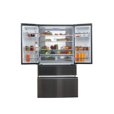 Combina frigorifica French Door Haier HB26FSNAAA | 750L, 4 usi, Total No Frost, Inverter, Clasa E, Negru