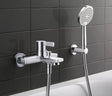 Duravit Baterie cada Duravit, D-Neo Single lever bath mixer, monocomanda, aparenta, cartus ceramic, diverter, crom