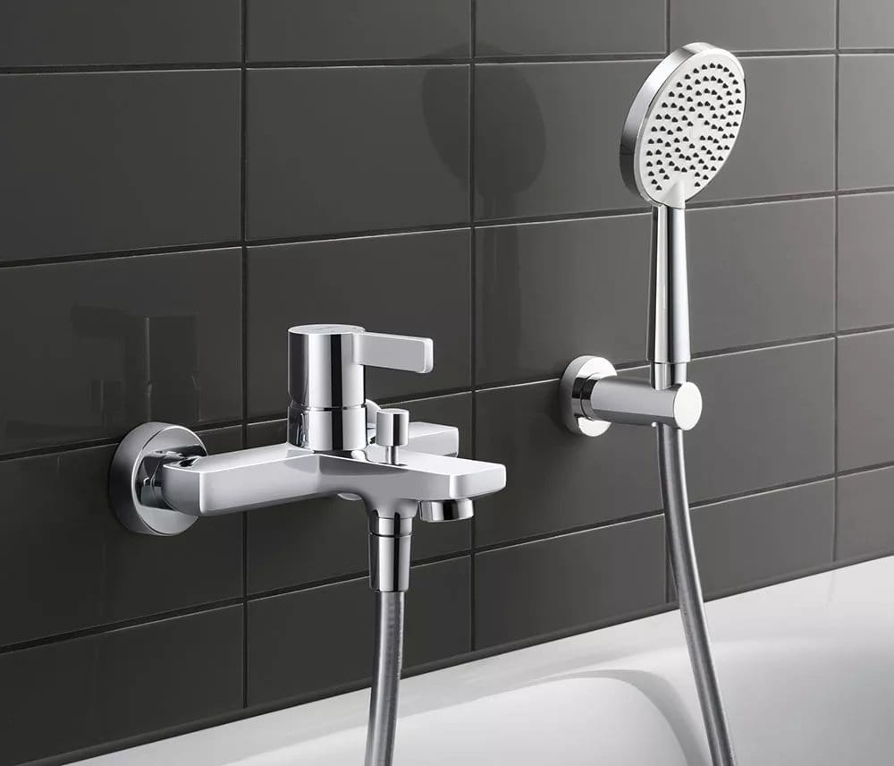 Duravit Baterie cada Duravit, D-Neo Single lever bath mixer, monocomanda, aparenta, cartus ceramic, diverter, crom