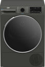 Beko Uscator de rufe Uscator de rufe Beko B3T68239MGEU | 8kg, Pompa de caldura, Clasa D, SteamCure, Manhattan Grey