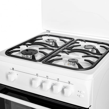 Nobeltek Aragaz Aragaz Nobeltek NLT 6603A/G1 | 60x60 cm, Plita + Cuptor Gaz, Grill, Gratare Fonta, 60x60x85cm