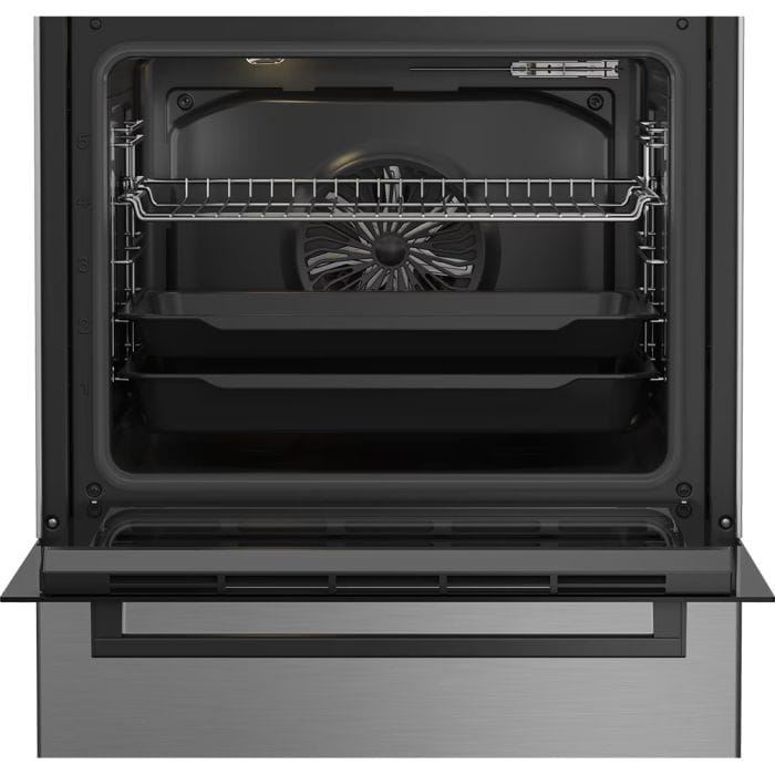 Beko Aragaz Aragaz Beko FBSM62320TXD | 4 Arzatoare, Cuptor Electric Multifunctional, Gatire 3D, SteamShine, 60x60x85cm