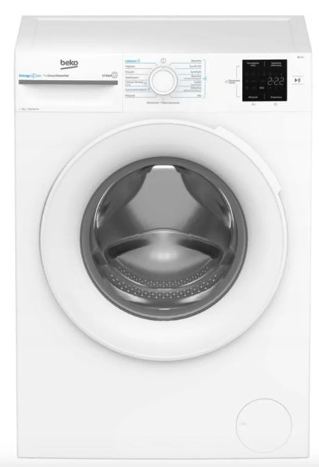 Masina de spalat rufe Beko, 7kg, 1000rpm, Clasa A, EnergySpin, Motor ProSmart Inverter, 15 programe, SteamCure, display, alb