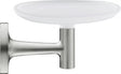 Duravit Savoniera Duravit, Soap shelf Starck T, incl. white frosted glass brushed stainless steel, montare pe perete, fixare ascunsa, metal/sticla, crom mat