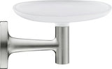 Duravit Savoniera Duravit, Soap shelf Starck T, incl. white frosted glass brushed stainless steel, montare pe perete, fixare ascunsa, metal/sticla, crom mat