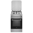 NobeLTek Cooking Aragaz Aragaz Nobeltek NLT 6604IX/FE1 | 60x60cm, Plita Gaz, Cuptor Electric, Ventilator, Inox, 60x60x85cm