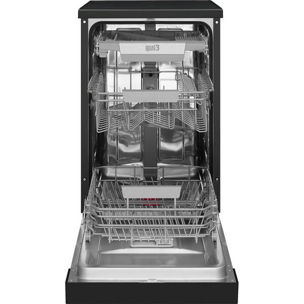 Masina de spalat vase Amica DFM46C8EOiBH | 45cm, 10 Seturi, Clasa C, Inverter, Negru