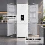 Combina Frigorifica Samus SCW517NFIDE | 324L, No Frost, Clasa E, Inox, 60x65x201cm