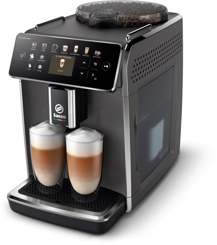 Philips Espressor automat Espressor Automat Philips Saeco GranAroma SM6580/10 | 14 Bauturi, LatteGo Duo, 15 Bar, Rasnita Ceramica