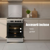Aragaz SamusSM664XPGS1 | 70L, 60cm, Gri, 60x63.5x86cm
