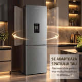 Combina Frigorifica Samus SCX401NFIDE | No Frost, 291L, Clasa E, Inox, 60x60x186cm