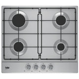 Beko Plita pe gaz Plita pe Gaz Beko HIAG64223SX | 60cm, 4 Arzatoare, Aprindere Integrata, Inox