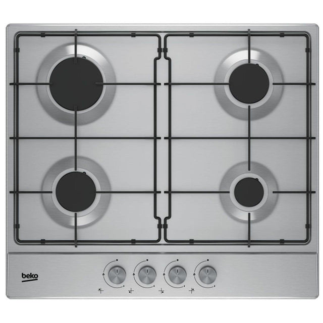 Beko Plita pe gaz Plita pe Gaz Beko HIAG64223SX | 60cm, 4 Arzatoare, Aprindere Integrata, Inox