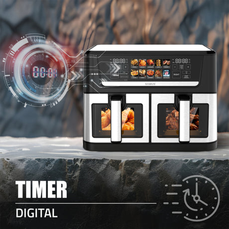 Samus Air Fryer Air Fryer Samus AF12TWIN-S2800DW | 2800W, 12L, Inox