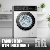 Mașină de Spălat Rufe Inverter Samus | 8kg, 1200 RPM, Clasa A, 16 programe, 59.5x56x85cm