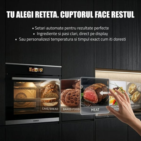 Samus Cuptor incorporabil Cuptor Incorporabil Samus SC634GDT15H | 74L, Electric, 17 Functii, Timer, 59.5x56.8x59.5cm