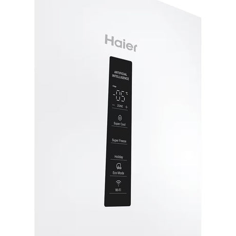 HAIER Combina frigorifica Haier, 2D, D, 352l, TNF, Display ext, WiFi - aplicație hOn, 185 cm, white