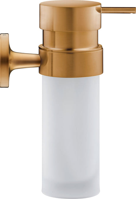 Duravit Suport cu pahar Duravit, Soap dispenser Starck T, brushed bronze incl. white frosted glass, montare pe perete, fixare ascunsa, metal/sticla, bronz mat
