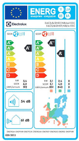 Electrolux Aparat aer conditionat Aparat de aer conditionat Electrolux EACS/I-12HEF, 12000BTU, Clasa A++/A+++, Inverter, Incalzire, Wi-fi air conditioner control, R32, 4-way swing, I FEEL, Auto-restart.