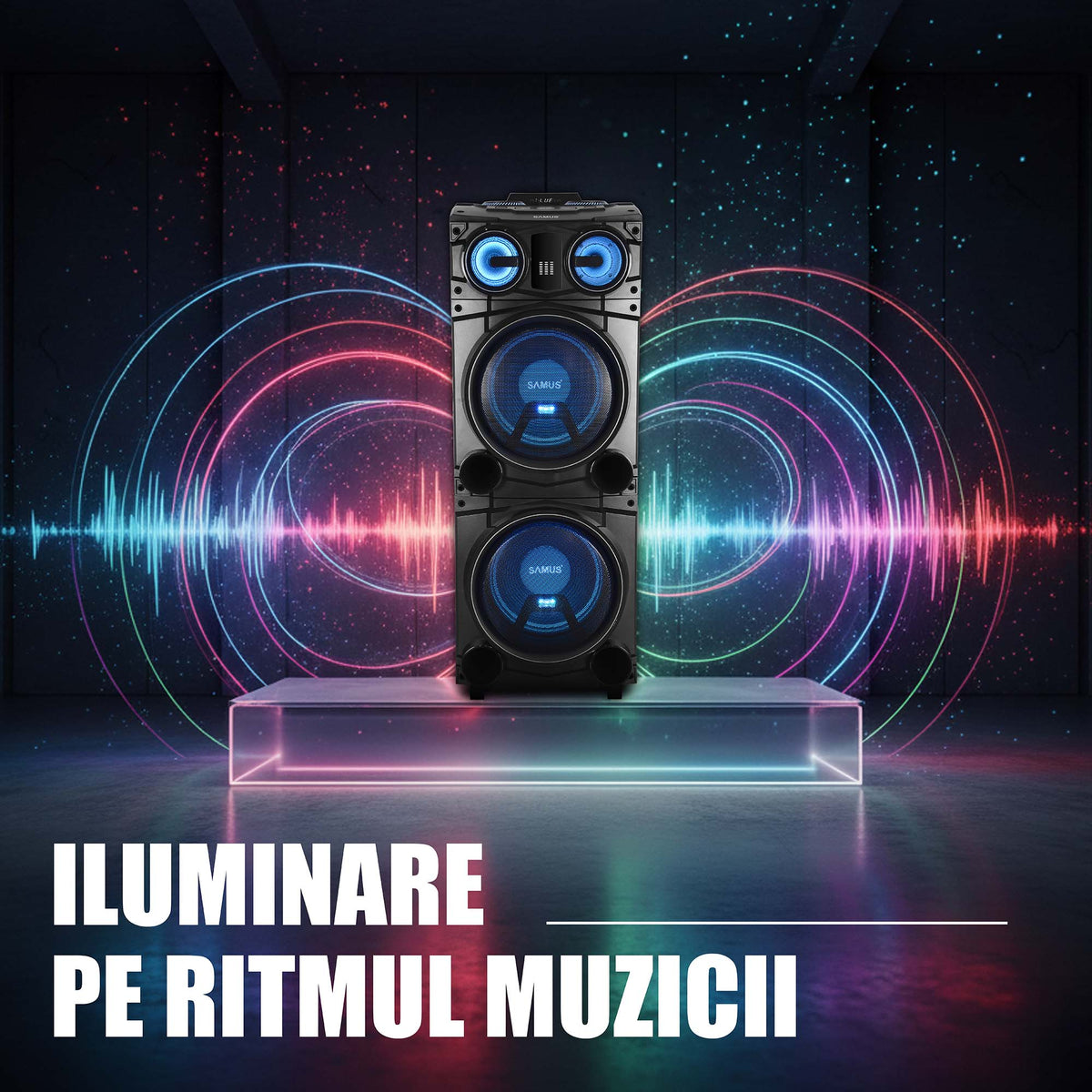 Boxe Samus FIESTA 12 | 300W, 12", Bluetooth, Portabil