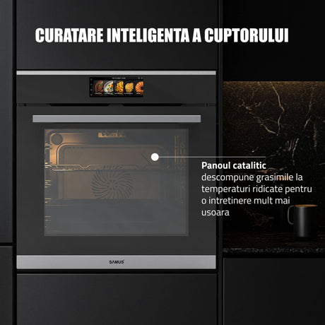 Samus Cuptor incorporabil Cuptor Incorporabil Samus SC634GDT15H | 74L, Electric, 17 Functii, Timer, 59.5x56.8x59.5cm
