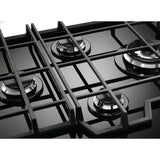 Electrolux Plita incorporabila Electrolux, Gaz, 4 zone de gatit, Aprindere electrica, Arzator Wok, Dispozitiv de siguranta, Gratare fonta, 60 cm, Sticla neagra