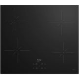 BEKO Plita incorporabila pe inductie Beko, 4 zone, control touch, timer, 9 niveluri de putere, Negru